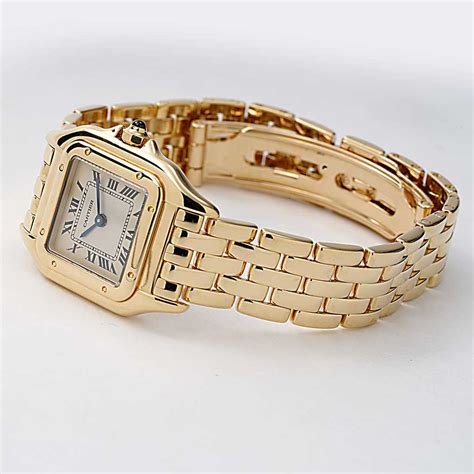 cartier watches gold|cartier panthere watch pre owned.